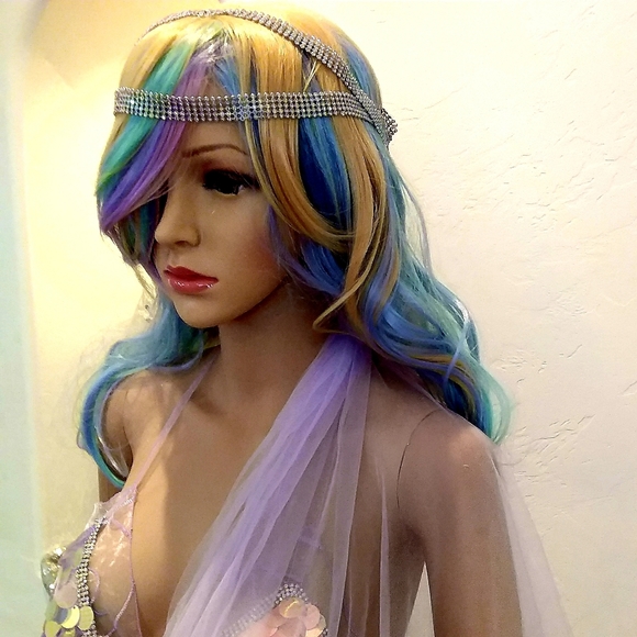 Sample Gown - RITIKA Lavender Lehenga Saree Wedding Ballgown Set - Picture 6 of 16